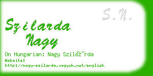 szilarda nagy business card